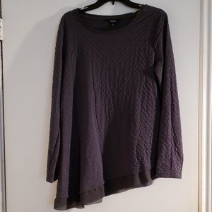 Simply Vera asymmetrical bottom, Charcoal gray.